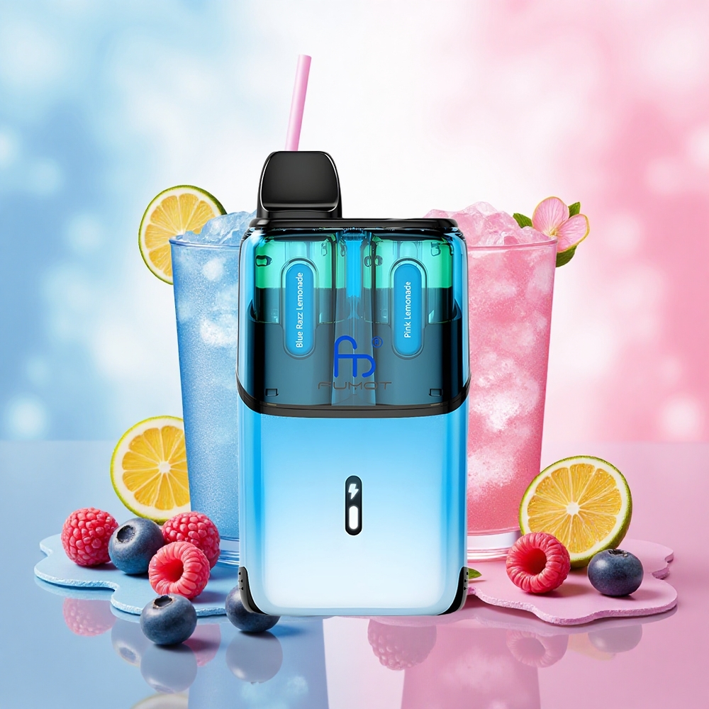 Fumot Ultra T32000 Descartável Blue Framboesa Limonada - Limonada Rosa 24ml 800mAh 20mg atacado brasileiro