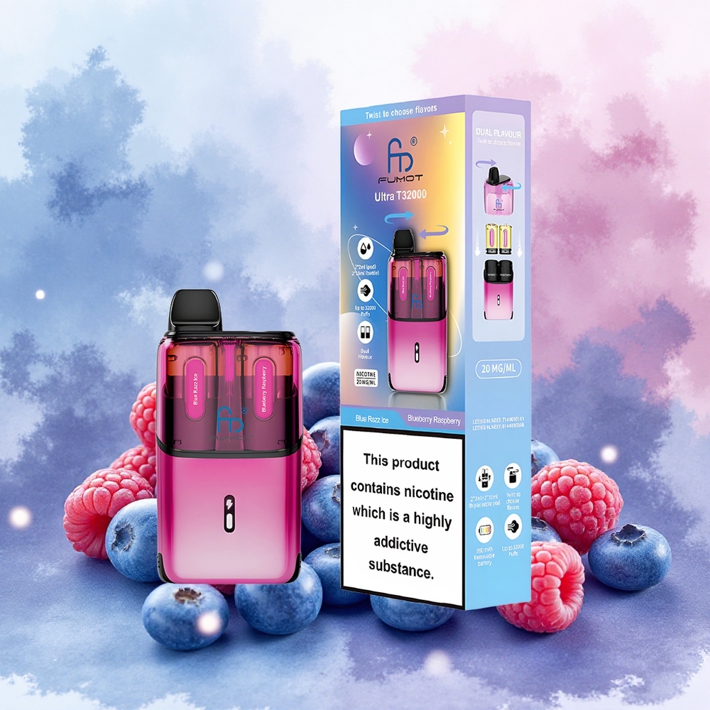 Fumot Ultra T32000 Descartável Blueberry Framboesa Gelo - Atacado Brasileiro