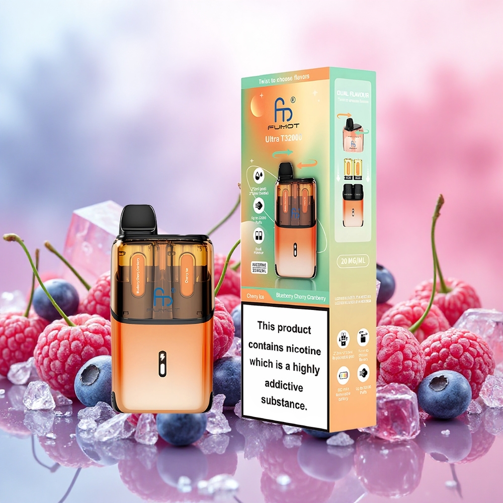 Fumot Ultra T32000 Descartável Mirtilo Cereja Cranberry - Cereja Gelo atacado brasileiro