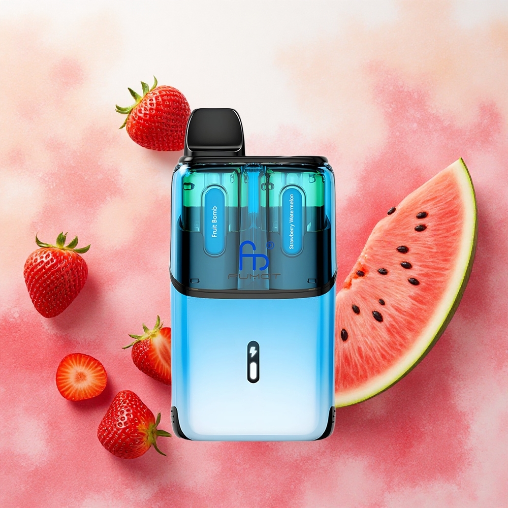 Fumot Ultra T32000 Vape Descartável Fruta Bomb - Morango Melancia 32000 Tragadas Tipo-C atacado brasileiro