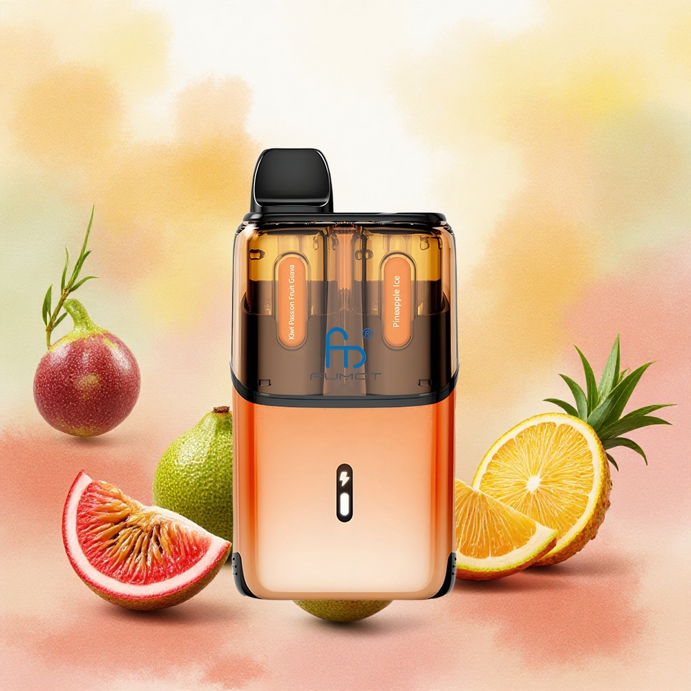 Fumot Ultra T32000 Vape Descartável Kiwi Maracujá Goiaba - Abacaxi Gelo 32000 Tragadas Tipo-C atacado brasileiro