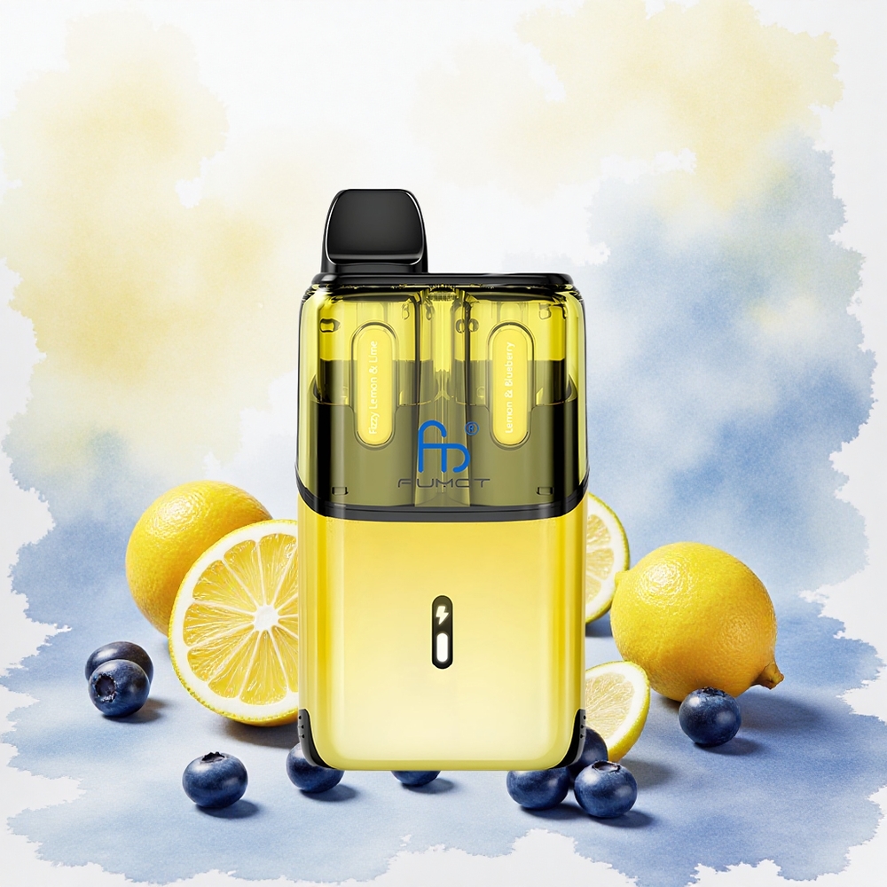 Fumot Ultra T32000 Vape Descartável Limão  Lima Fizzy - Limão  Mirtilo 24ml 32000 tragadas 800mAh Mesh 20mg atacado brasileiro