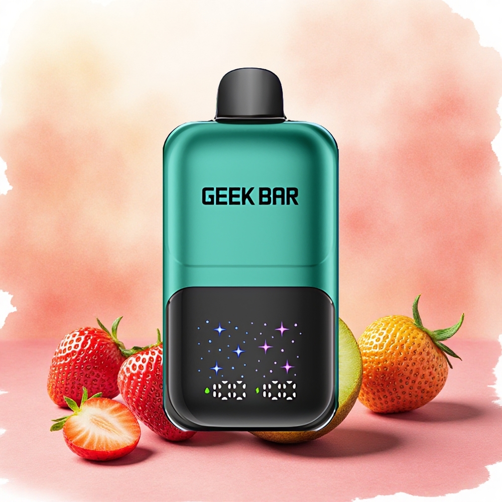 GEEK BAR 2GO 20ml 50000 Puffs Dois Séries Caneta Vape Descartável Morango  Kiwi atacado brasileiro
