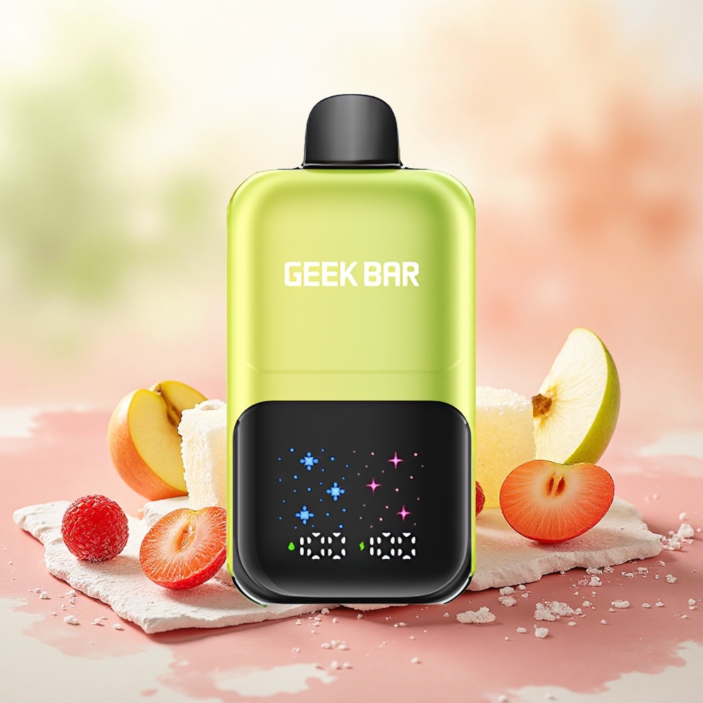 GEEK BAR 2GO 20ml 50000 Puffs Série Two Vape Descartável Pen Maçã Verde Gelada atacado brasileiro