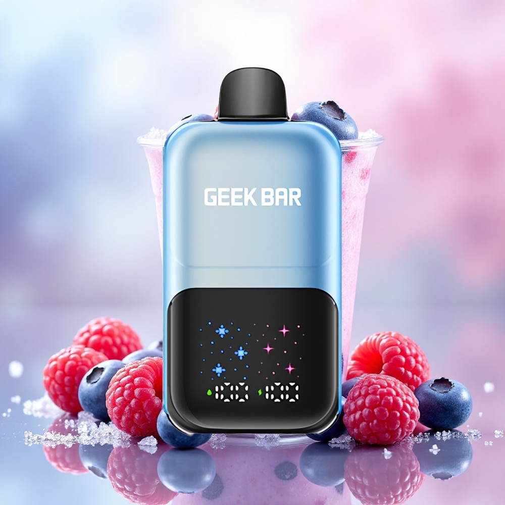 GEEK BAR 2GO 20ml 50000 Puffs Two Series Vape Descartável Pen Mirtilo Framboesa Gelo atacado brasileiro