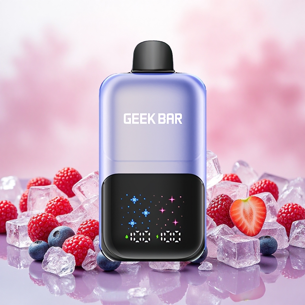 GEEK BAR 2GO 20ml 50000 Tragos Série Two Vape Descartável Frutas Vermelhas Gelo atacado brasileiro