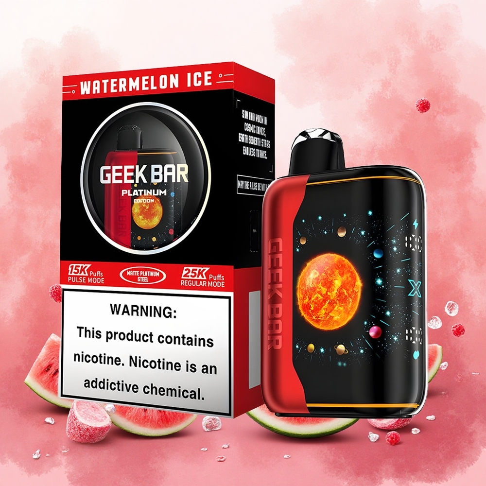 GEEK BAR Platinum Edition 25000 Vape Descartável Melancia Gelo atacado brasileiro