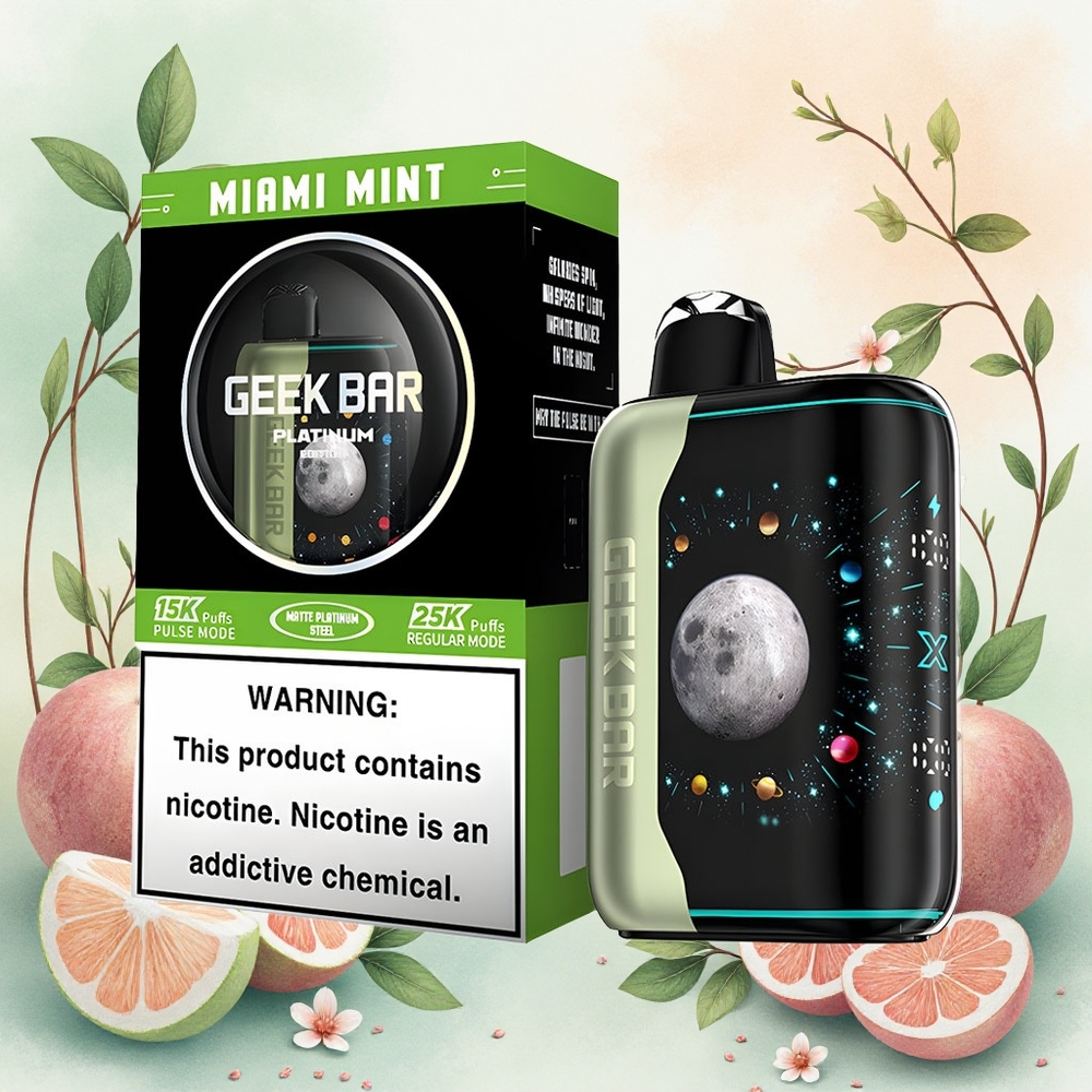 GEEK BAR Platinum Edition 25000 Vape Descartável Menta de Miami atacado brasileiro