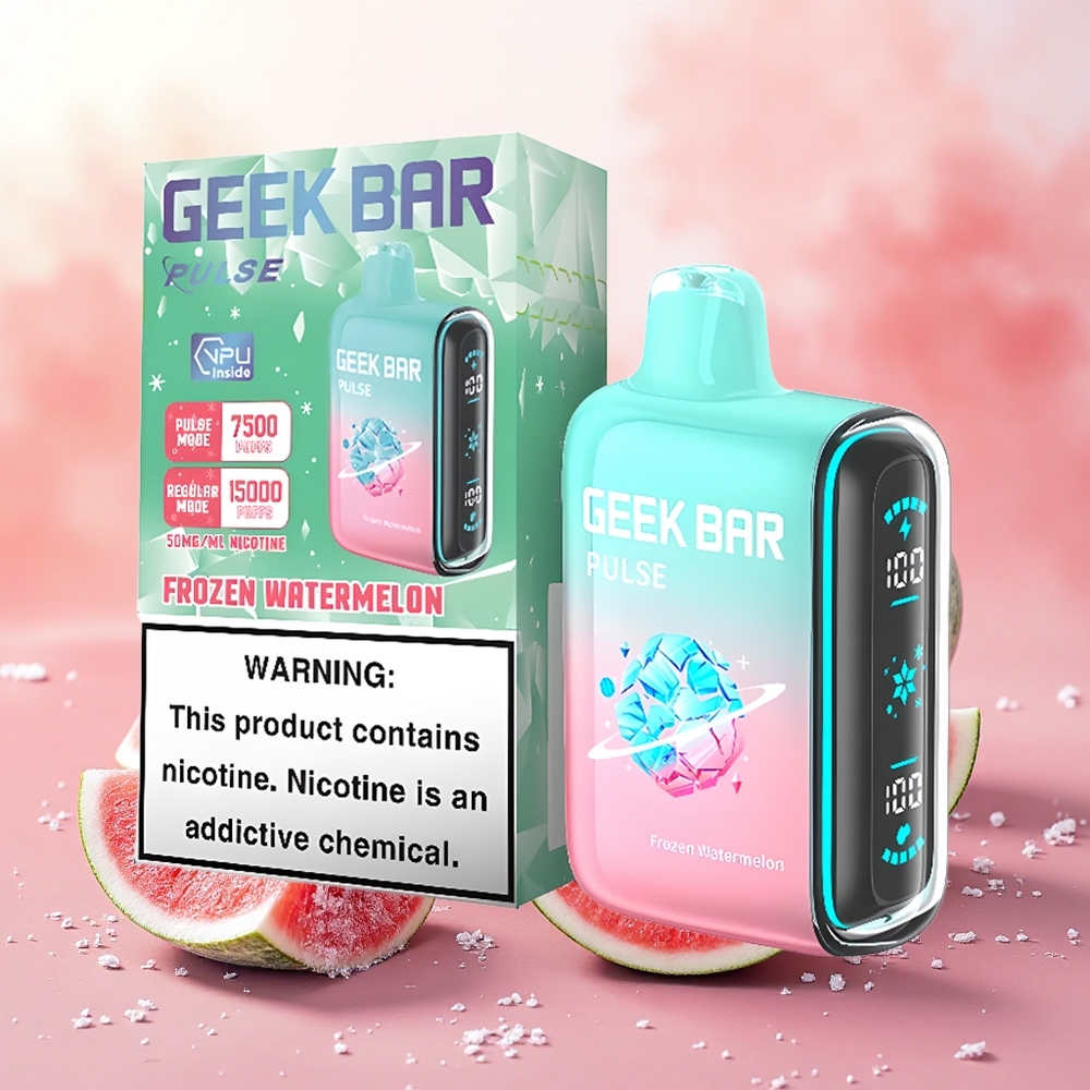 GEEK BAR Pulse 15000 Puffs Vape Descartável Edição Congelada atacado brasileiro