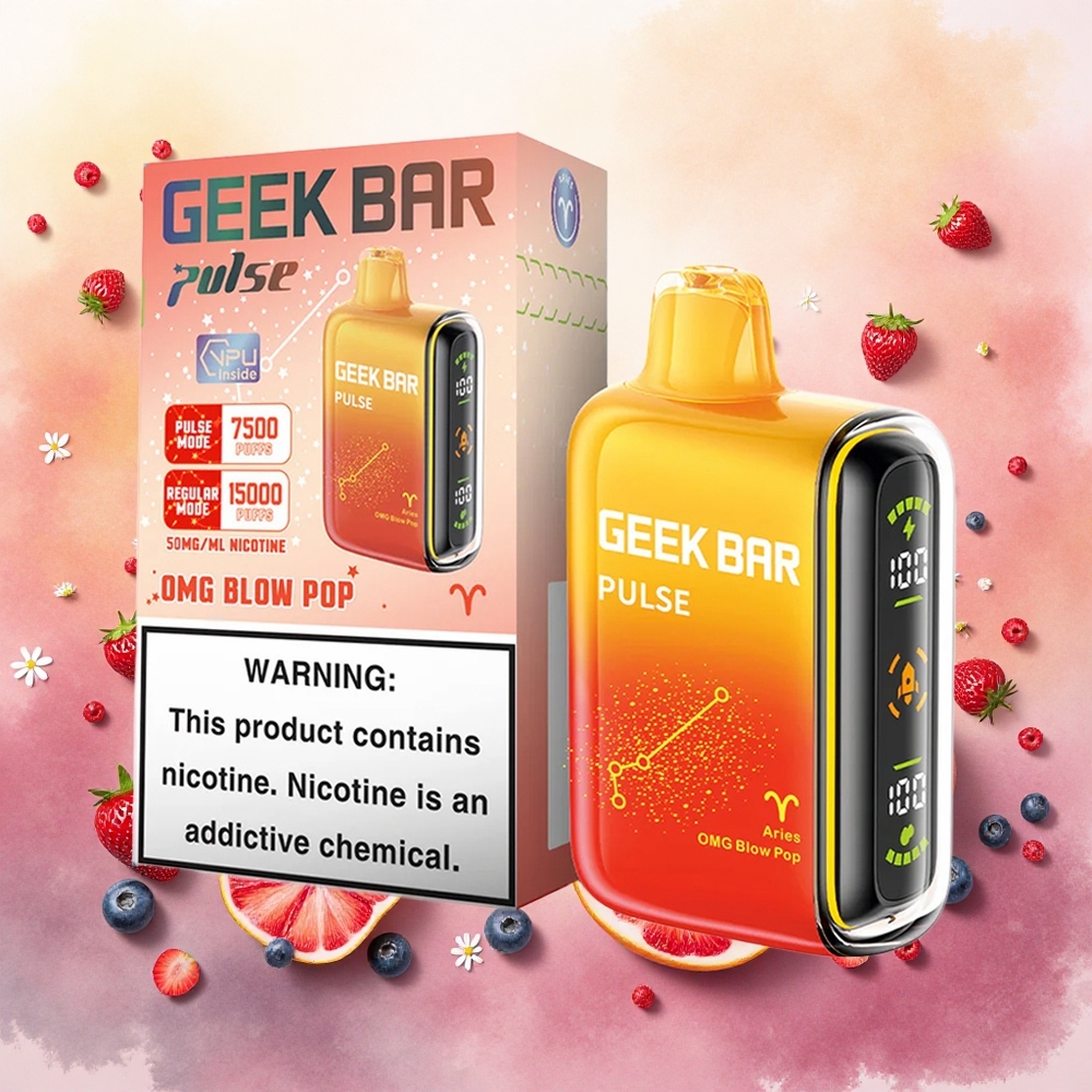 GEEK BAR Pulse 15000 Puffs Zodíaco Edição Atacado Brasileiro 16ML 5 USB-C