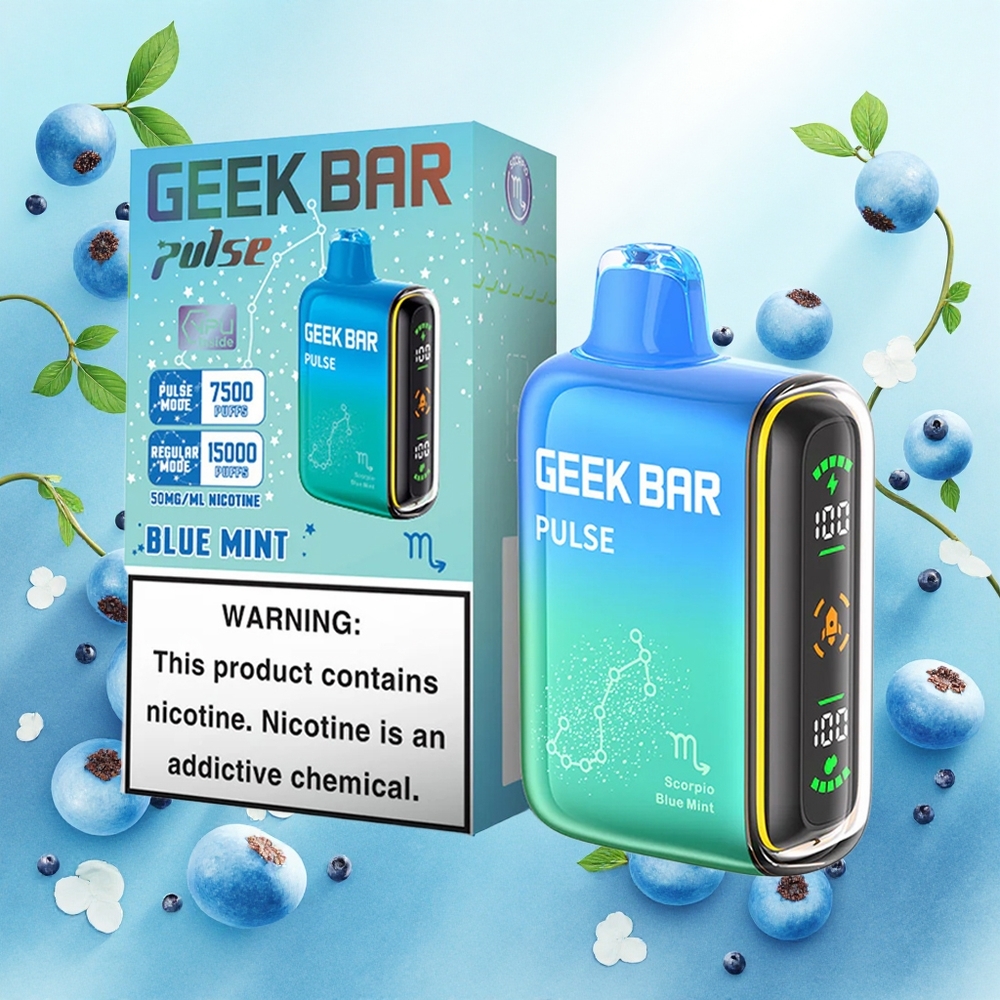 GEEK BAR Pulse 15000 Puffs Zodíaco Edição Atacado Brasileiro 16ML 5 USB-C