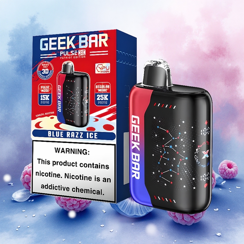 GEEK BAR Pulse X 25000 Puffs Descartável Vape Edição Patriot atacado brasileiro