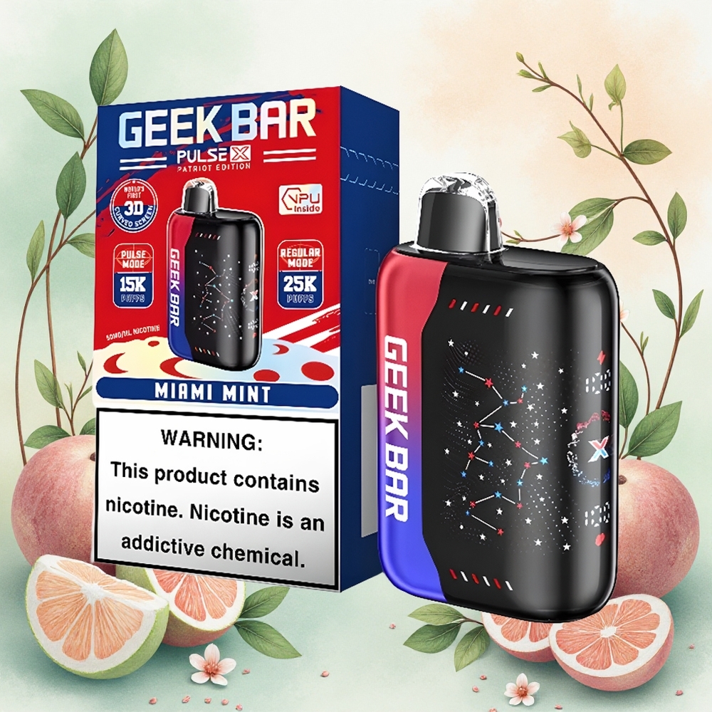 GEEK BAR Pulse X 25000 Puffs Descartável Vape Edição Patriot atacado brasileiro
