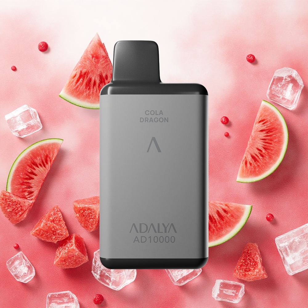 Adalya AD 10000 Puffs Descartável Melancia Gelo atacado brasileiro com 14 ml e USB-C