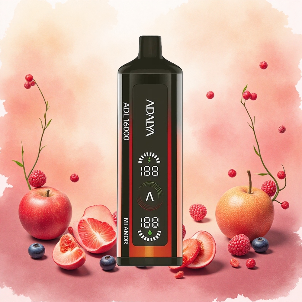 Adalya ADL 16000 PRO Puffs Vape Descartável Mi Amor - Recarregável USB-C, 2% Nicotina, Atacado Brasileiro