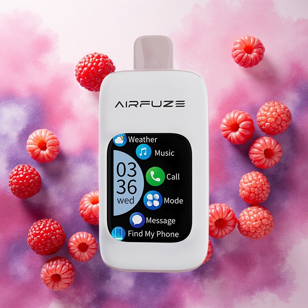 AirFuze Smart 30000 Puffs Vape Descartável Explosão de Frutas Vermelhas com Tela TFT 2.01" e Bateria 900mAh - Atacado Brasileiro