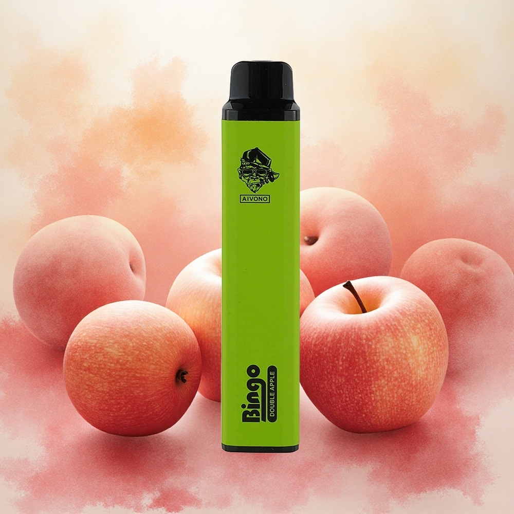Aivono AIM BINGO 4000 Puffs Vape Descartável Maçã Dupla 10mL 1000mAh atacado brasileiro
