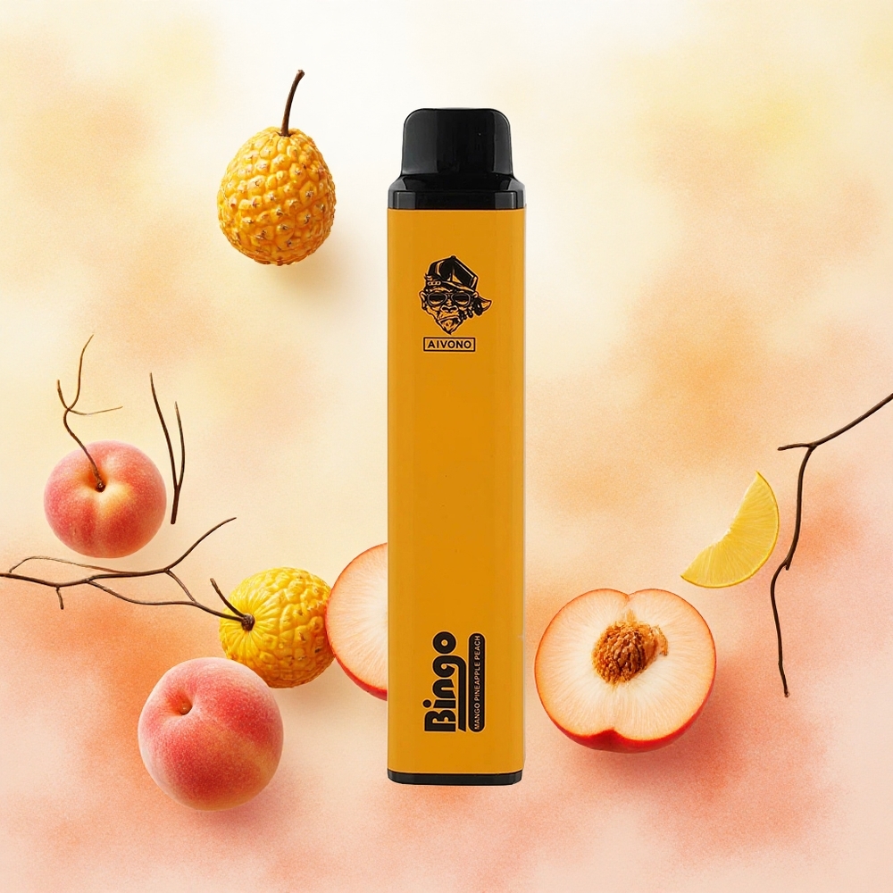 Aivono Aim Bingo 4000 Puffs Descartável Vape Wango Abacaxi Pêssego 10mL 1000mAh atacado brasileiro