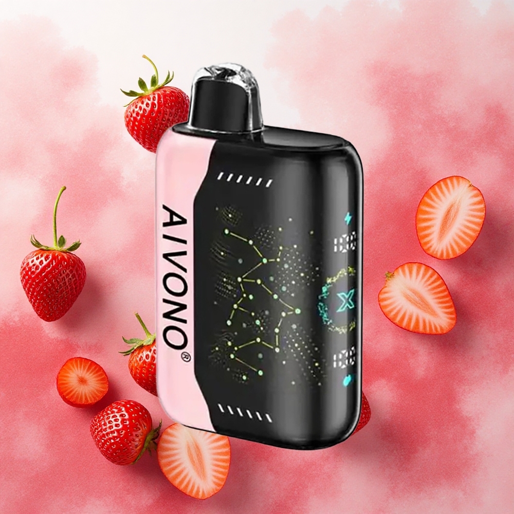 Aivono Aim Boom 25000 Puffs Vape Descartável Morango B Pop 28ml Capacidade Tipo-C atacado brasileiro