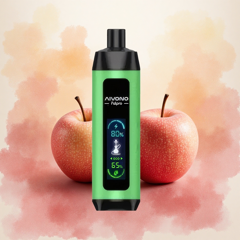 Aivono Aim Fatpro 22000 Puffs Descartável Vape Duas Maçãs 28ml E-líquido Recarregável 600mah atacado brasileiro