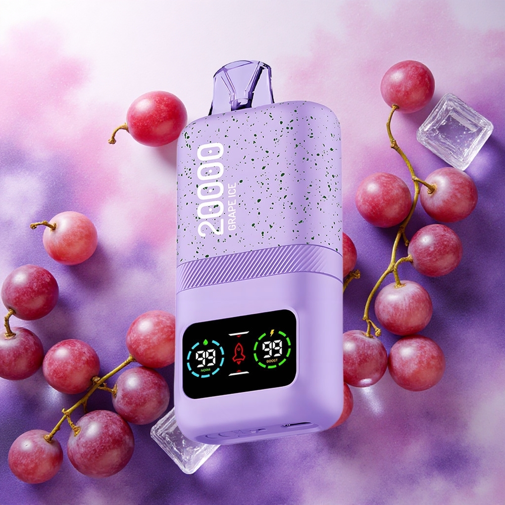 Aivono Aim Magic 20000 Puffs Atacado Brasileiro Vape Descartável Gelo Uva com 26ml E-líquido e Bateria 600mAh