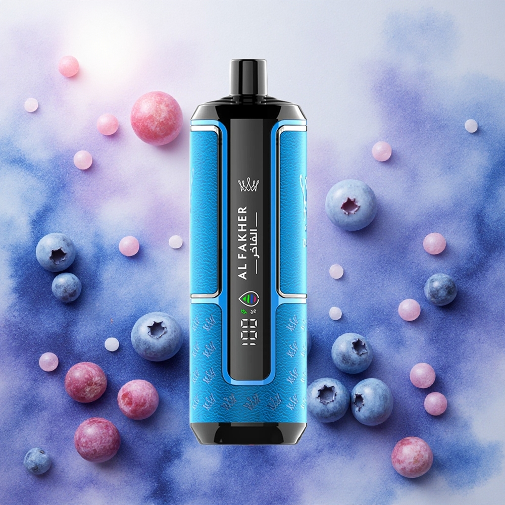 Al Fakher Crown Bar 15K Hypermax Descartável 22ml 15.000 Puffs Goma de Mirtilo atacado brasileiro