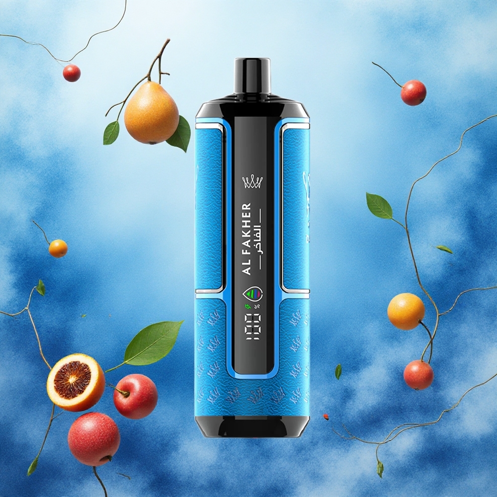 Al Fakher Crown Bar 15K Hypermax Descartável 22ml 15.000 Puffs Tipo-C atacado brasileiro Oceano Azul