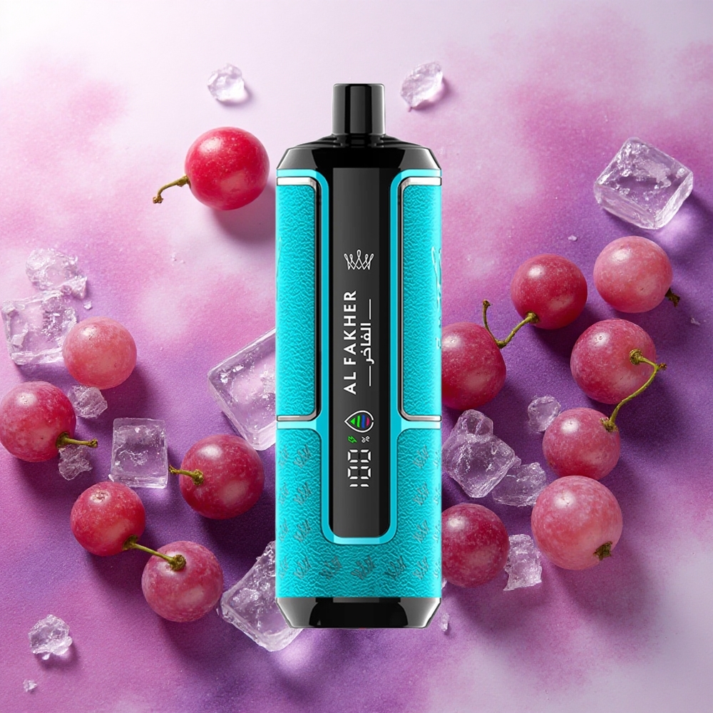 Al Fakher Crown Bar 15K Hypermax Descartável Kit Vape Groselha Gelo com 22ml e 15.000 Puffs atacado brasileiro
