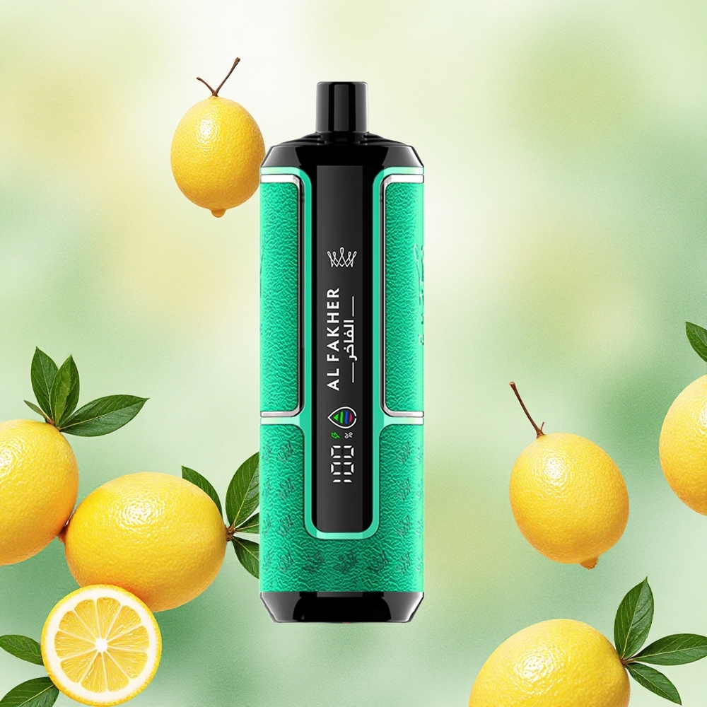 Al Fakher Crown Bar 15K Hypermax Descartável Vape Kit Limão Hortelã 22ml 15.000 Puffs atacado brasileiro