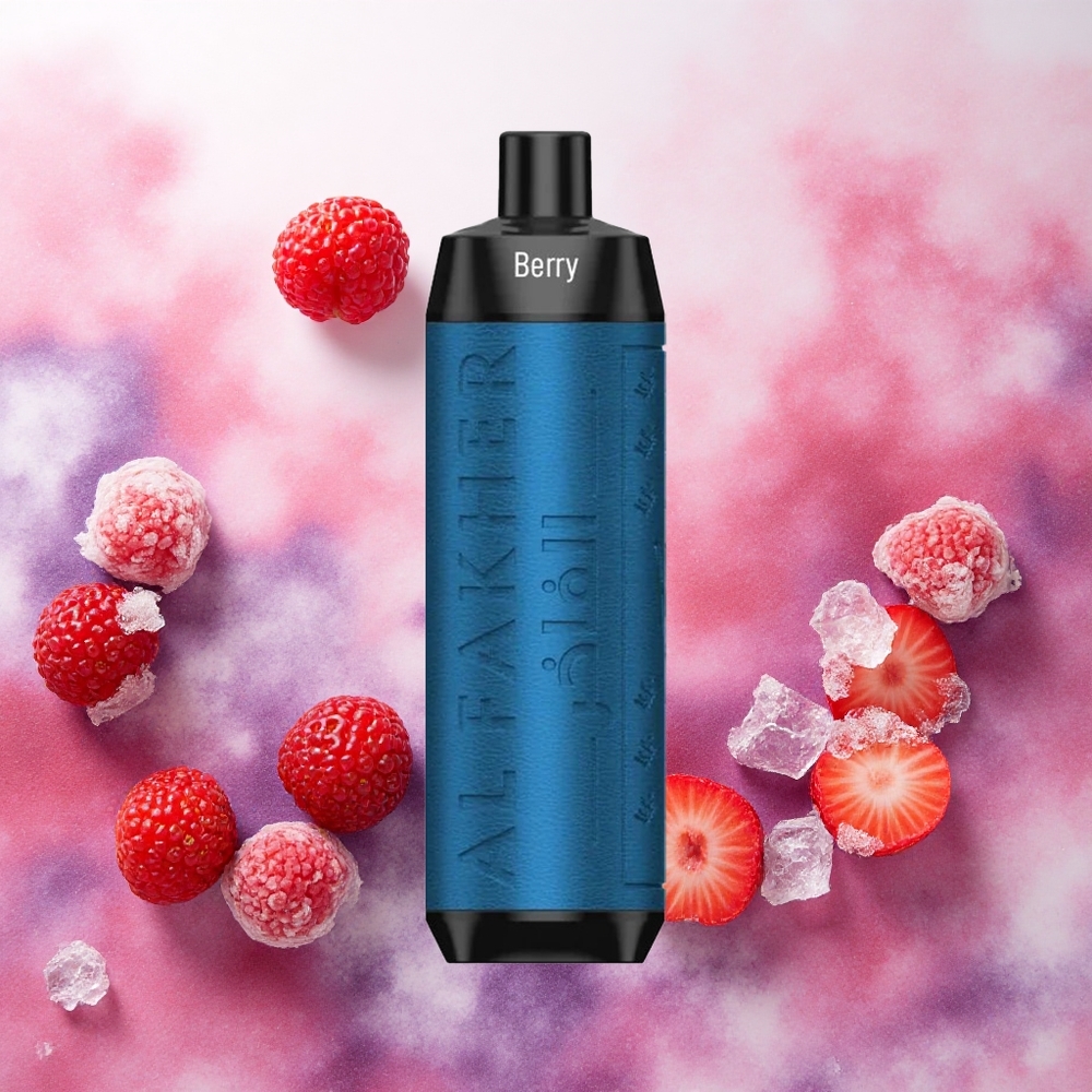 Al Fakher Crown Bar 8000 Cristal Descartável Bagas Gelo atacado brasileiro com 18ml e 8000 Tragadas