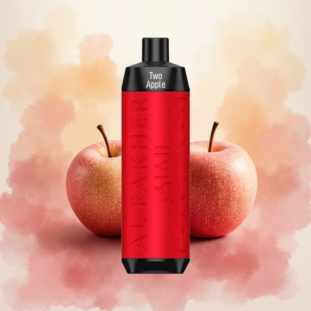 Al Fakher Crown Bar 8000 Crystal Vape Descartável Dois Sabores de Maçã com 8000 Puffs e 18ml de Líquido atacado brasileiro