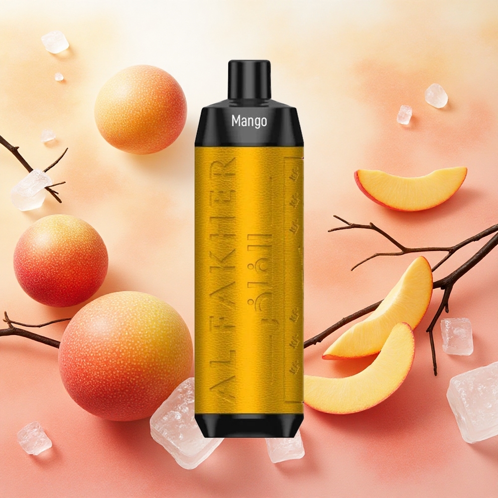 Al Fakher Crown Bar 8000 Crystal Vape Descartável Manga Gelo com 18ml de Capacidade e 8000 Puffs atacado brasileiro