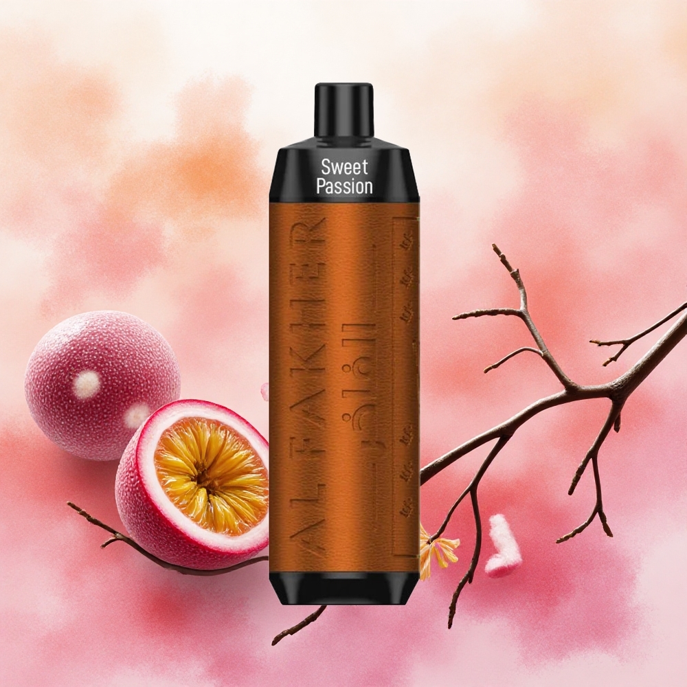 Al Fakher Crown Bar 8000 Crystal Vape Descartável Maracujá Doce 18ml 8000 Puffs atacado brasileiro