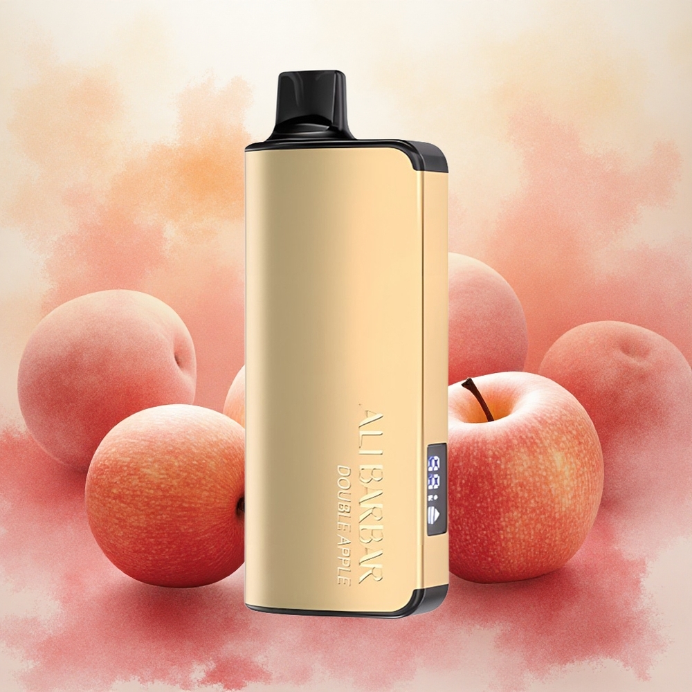 Alibarbar Ingot 9000 Puffs Dupla Maçã Vape Descartável com 22ml de Líquido e 2350mah atacado brasileiro