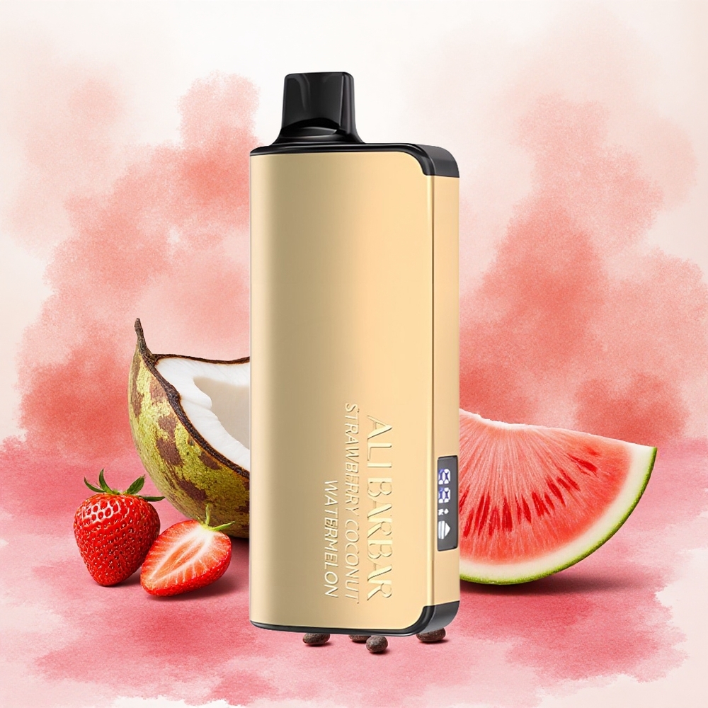 Alibarbar Ingot 9000 Puffs Vape Descartável Morango Coco Melancia 2350mAh 22ml atacado brasileiro
