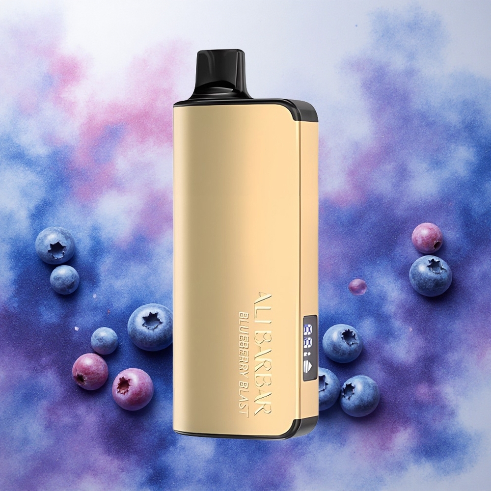 Alibarbar Ingot 9000 Puffs Vaporizador Descartável Explosão de Mirtilo 2350mAh LED atacado brasileiro