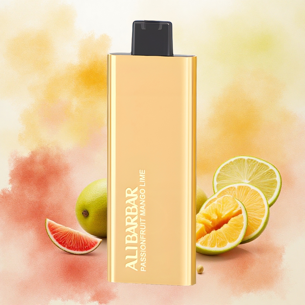 Alibarbar Pandora 7000 Puffs Descartável Vape Maracujá Manga Limão atacado brasileiro - 17 ml, 1.0 Ω