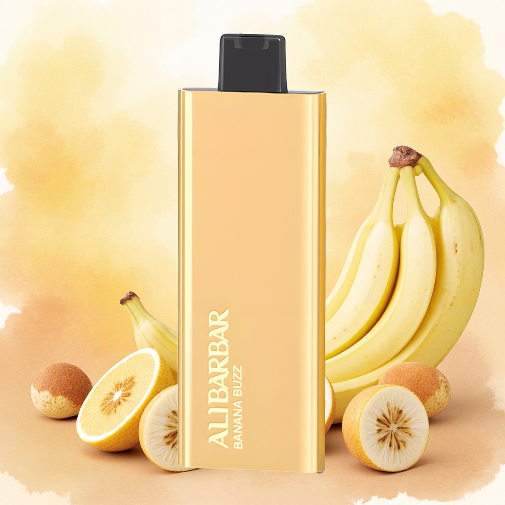 Alibarbar Pandora 7000 Puffs Vape Descartável Banana Buzz atacado brasileiro