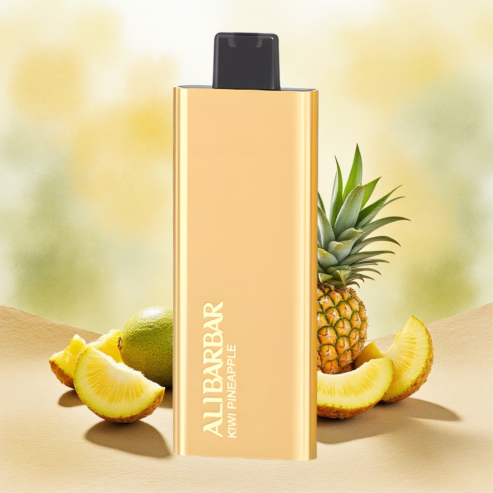 Alibarbar Pandora 7000 Puffs Vape Descartável Kiwi Abacaxi 17ml atacado brasileiro
