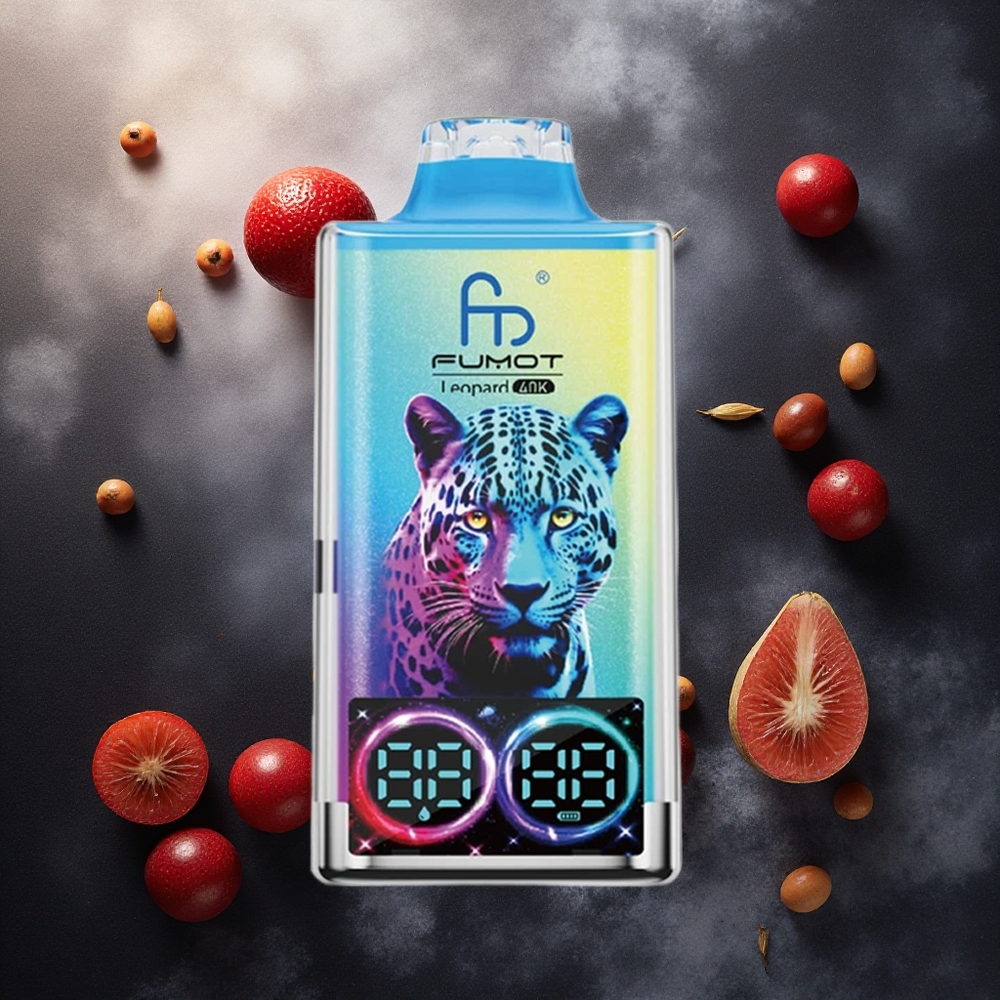 Fumot Leopard 40K Puffs Vape Descartável Dragão Negro Gelo Dual Mesh 0% 2% 3% 5% Nicotina atacado brasileiro
