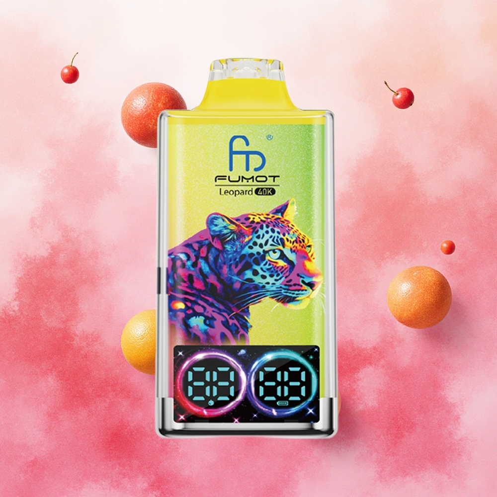 Fumot Leopard 40K Puffs Vape Descartável Limonada Rosa 0% 2% 3% 5% Nicotina 700mAh Dual Mesh atacado brasileiro