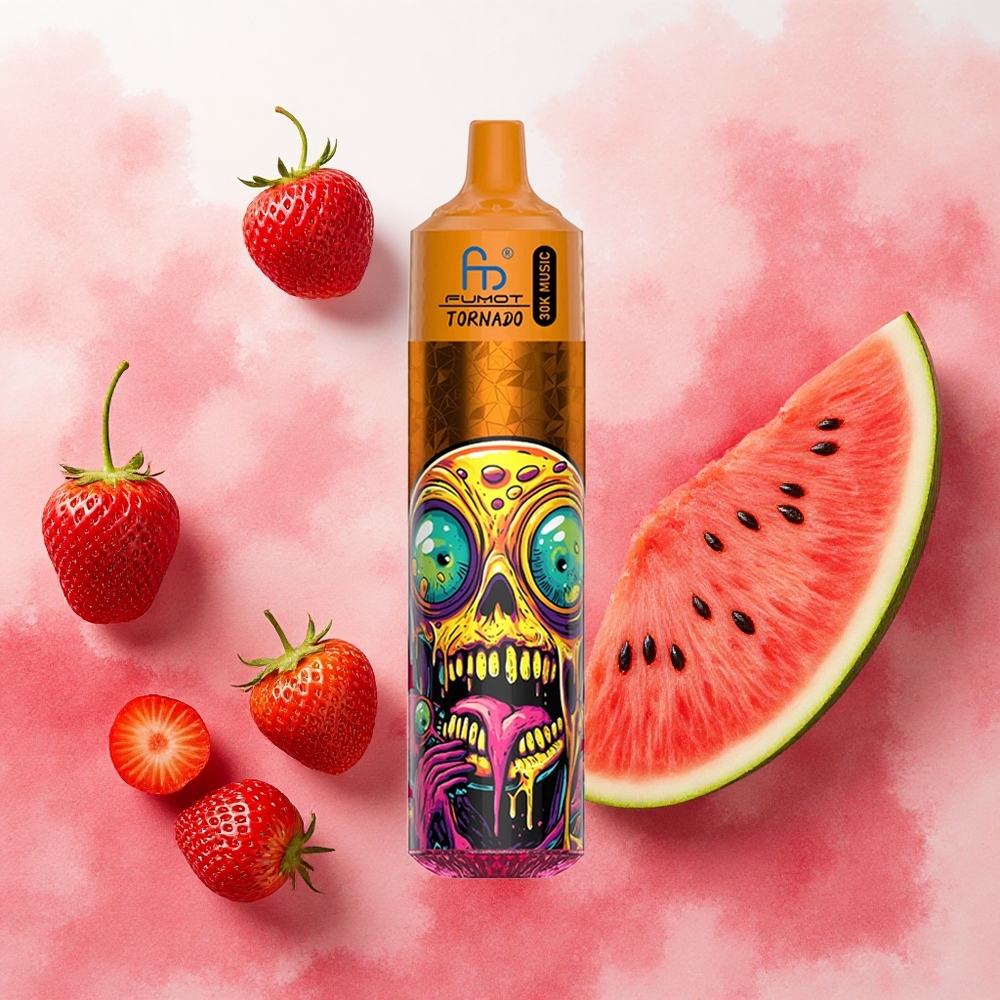 Fumot RandM Tornado 30000 Puffs 30mL 2% 5% Nicotina Nicotina Morango Melancia atacado brasileiro