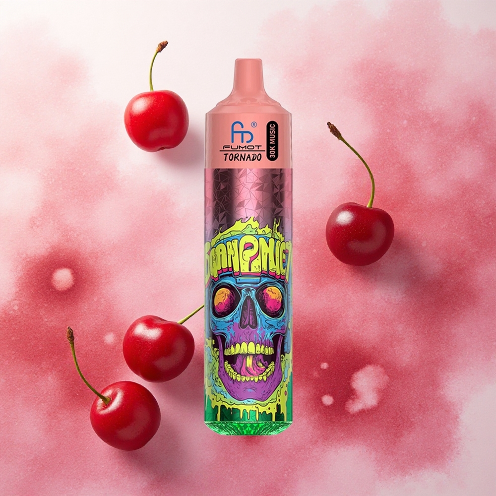 Fumot RandM Tornado 30000 Puffs Triple Cereja 30mL 600mAh Recarregável atacado brasileiro