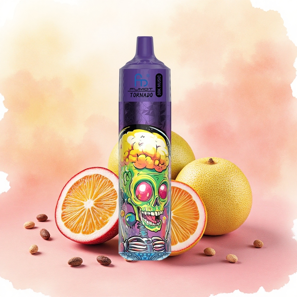 Fumot RandM Tornado 30000 Puffs Vape Descartável Maracujá Kiwi Goiaba 30mL 5% 600mAh atacado brasileiro