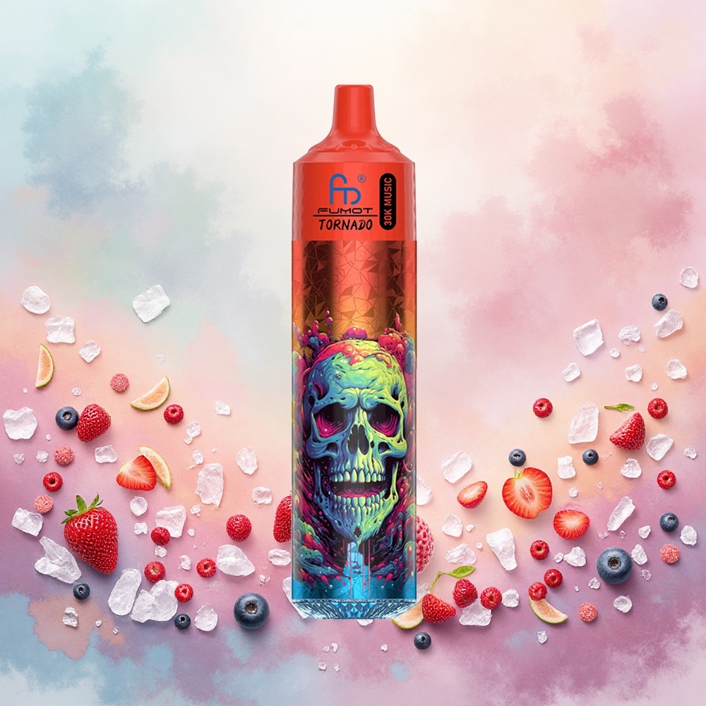 Fumot RandM Tornado 30000 Puffs Vape Descongelante Tropical 30mL 2%/5% 1.0 Ohm 600mAh LED atacado brasileiro