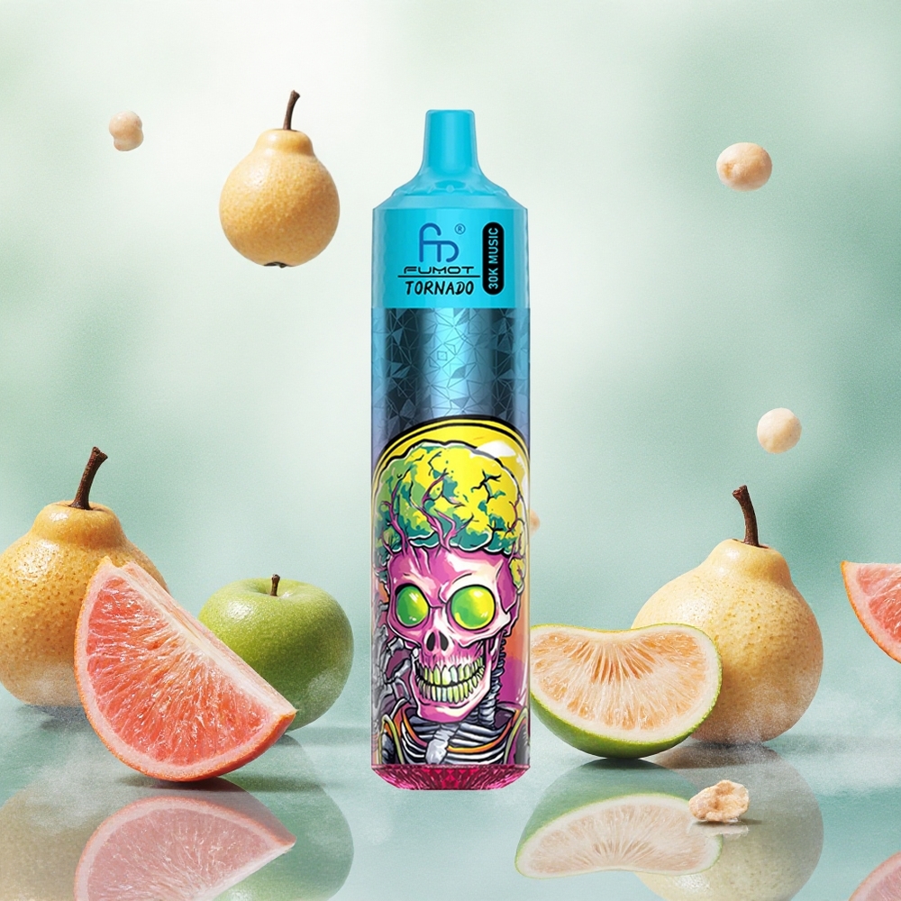 Fumot RandM Tornado 30000 Puffs Vaporizador Descartável Menta Gelo 30mL 2% 5% Nicotina atacado brasileiro