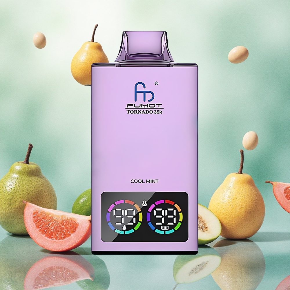 Fumot Tornado 35000 Vape Descartável Menta Refrescante com Dual Mesh Coil e 15ml E-juice atacado brasileiro