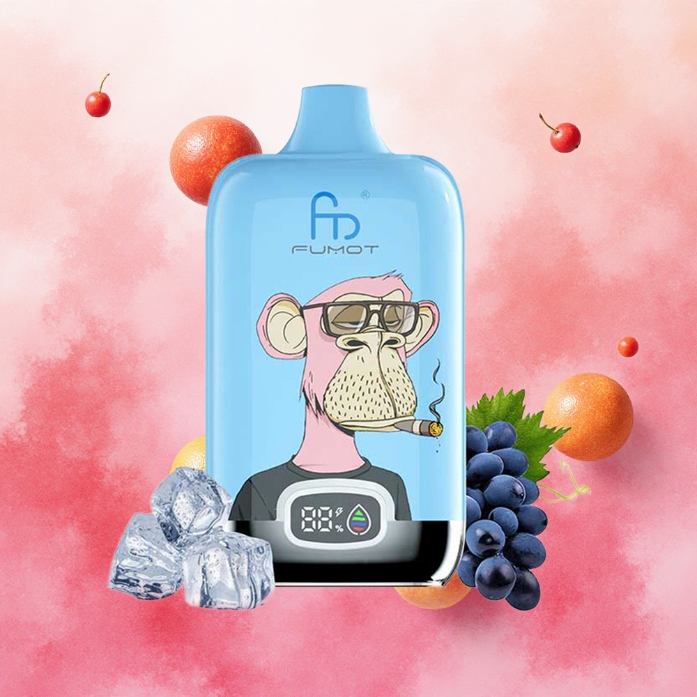 Fumot Tornado Digital Box 12000 Puffs Vape Descartável Limonada Rosa com Bateria Recarregável 550mAh e Carregamento Type-C atacado brasileiro