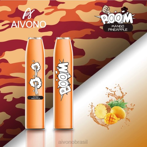 Aivono AIM BOOM 600 abacaxi manga 086J360 - Vape Aivono Brasil