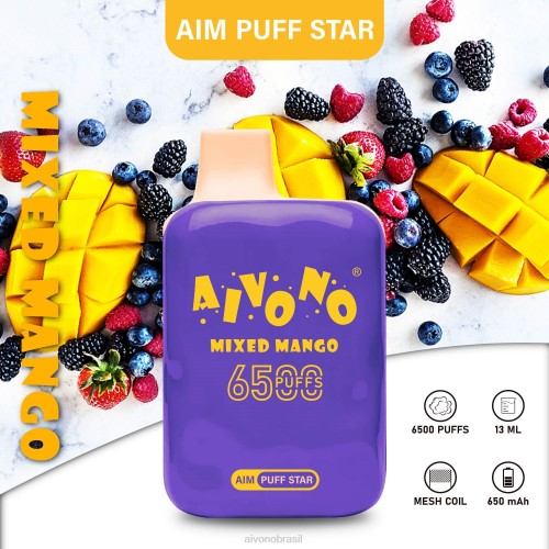 Aivono AIM PUFF STAR 6500 manga mista 086J296 - Vape Aivono Brasil
